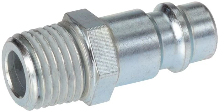 Acier trempé DN 7.2 (Euro) Air Coupling Plug R 1/4 inch Male [2 Pieces]