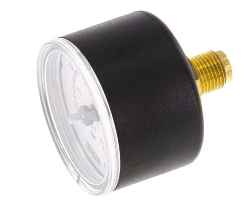 0..4 Bar (0..58 psi) pression Arrière Plastique/laiton 40 mm Classe 2.5