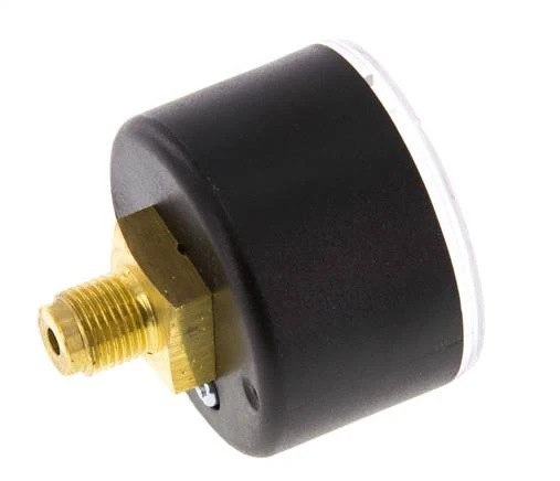 0..4 Bar (0..58 psi) pression Arrière Plastique/laiton 40 mm Classe 2.5
