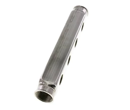 2xG 1'' x 8xG 1/2'' Bloc distributeur en acier inoxydable double face 10 Bar