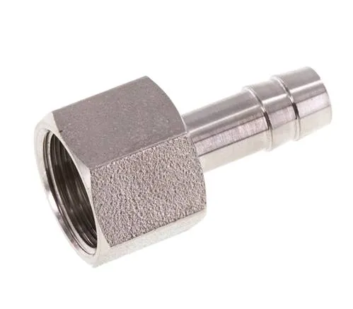 G 3/8'' x 8mm Barbe de tuyau en acier inoxydable 40 Bar