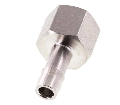 G 3/8'' x 8mm Barbe de tuyau en acier inoxydable 40 Bar