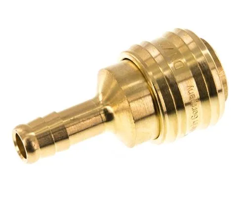 Laiton DN 7.2 (Euro) Manchon d'accouplement pneumatique Colonne de tuyau de 9 mm