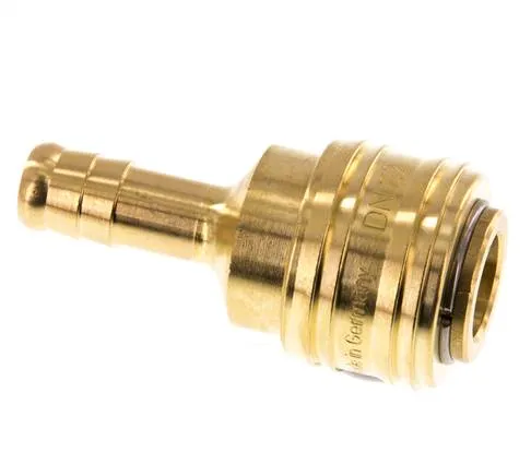 Laiton DN 7.2 (Euro) Manchon d'accouplement pneumatique Colonne de tuyau de 9 mm