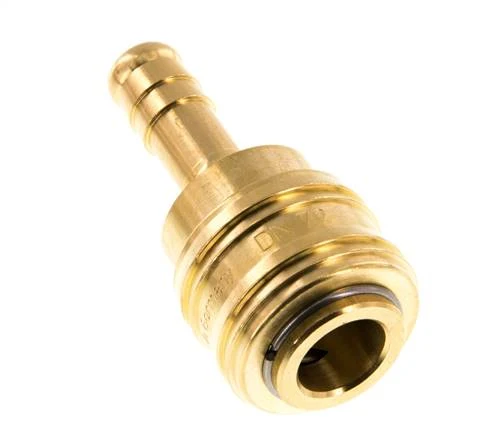 Laiton DN 7.2 (Euro) Manchon d'accouplement pneumatique Colonne de tuyau de 9 mm
