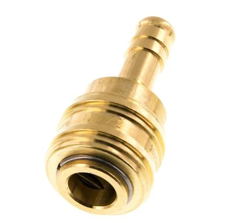 Laiton DN 7.2 (Euro) Manchon d'accouplement pneumatique Colonne de tuyau de 9 mm