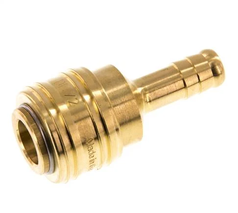 Laiton DN 7.2 (Euro) Manchon d'accouplement pneumatique Colonne de tuyau de 9 mm