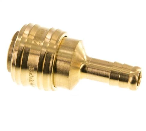 Laiton DN 7.2 (Euro) Manchon d'accouplement pneumatique Colonne de tuyau de 9 mm