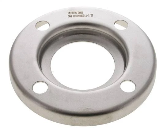 Flasque Libre DN65-PN10 Acier Inoxydable 1.4301 Pressé Semblable À DIN 2642