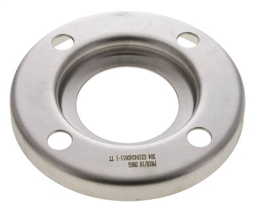 Flasque Libre DN65-PN10 Acier Inoxydable 1.4301 Pressé Semblable À DIN 2642