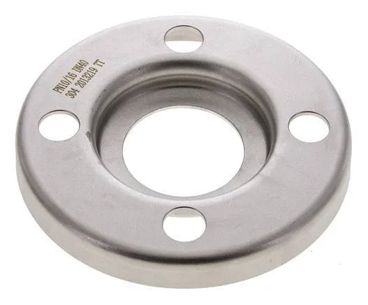 Flasque Libre DN40-PN10 Acier Inoxydable 1.4301 Pressé Semblable À DIN 2642