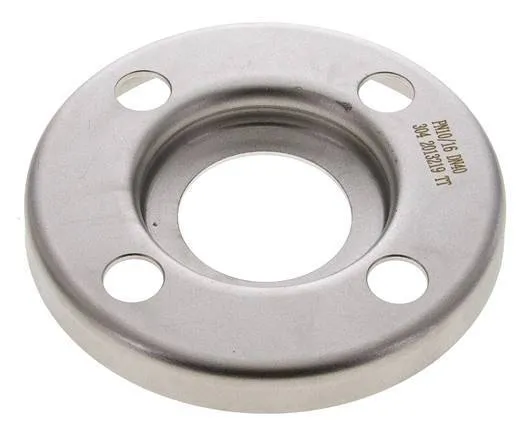 Flasque Libre DN40-PN10 Acier Inoxydable 1.4301 Pressé Semblable À DIN 2642
