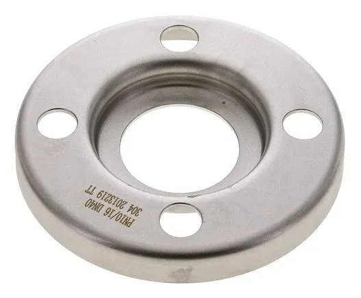 Flasque Libre DN40-PN10 Acier Inoxydable 1.4301 Pressé Semblable À DIN 2642