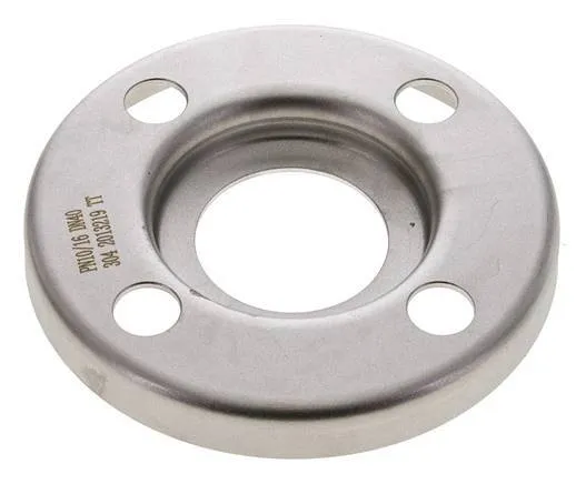 Flasque Libre DN40-PN10 Acier Inoxydable 1.4301 Pressé Semblable À DIN 2642