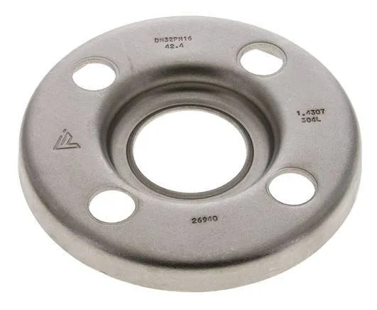 Flasque Libre DN32-PN10 Acier Inoxydable 1.4301 Pressé Semblable À DIN 2642