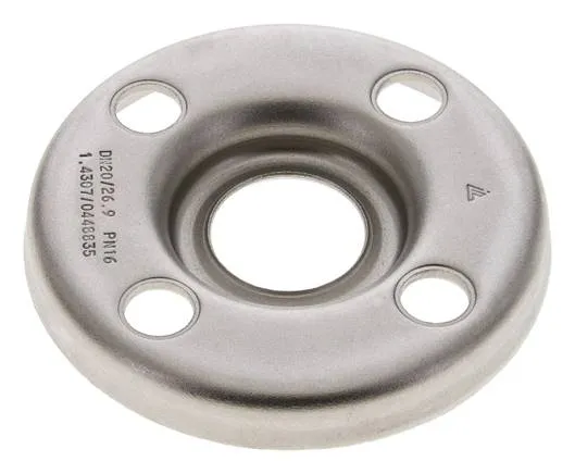 Flasque Libre DN20-PN10 Acier Inoxydable 1.4301 Pressé Semblable À DIN 2642