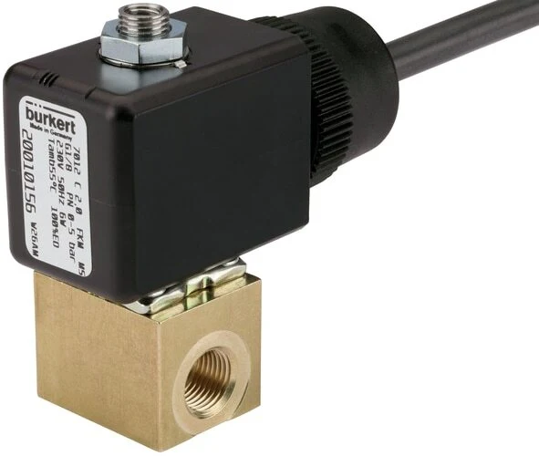 Électrovanne 3/2 NC 20x20 mm SFB Laiton FKM 0-8bar/116psi 24VAC UL 7012 20077194