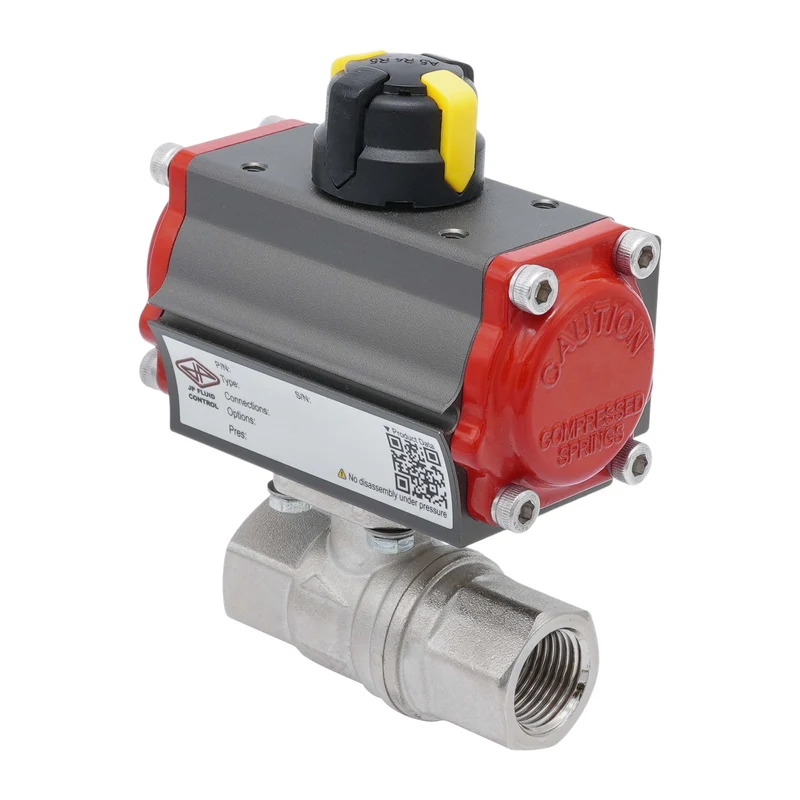 Vanne À Bille Pneumatique G3/8'' Laiton Double Effet