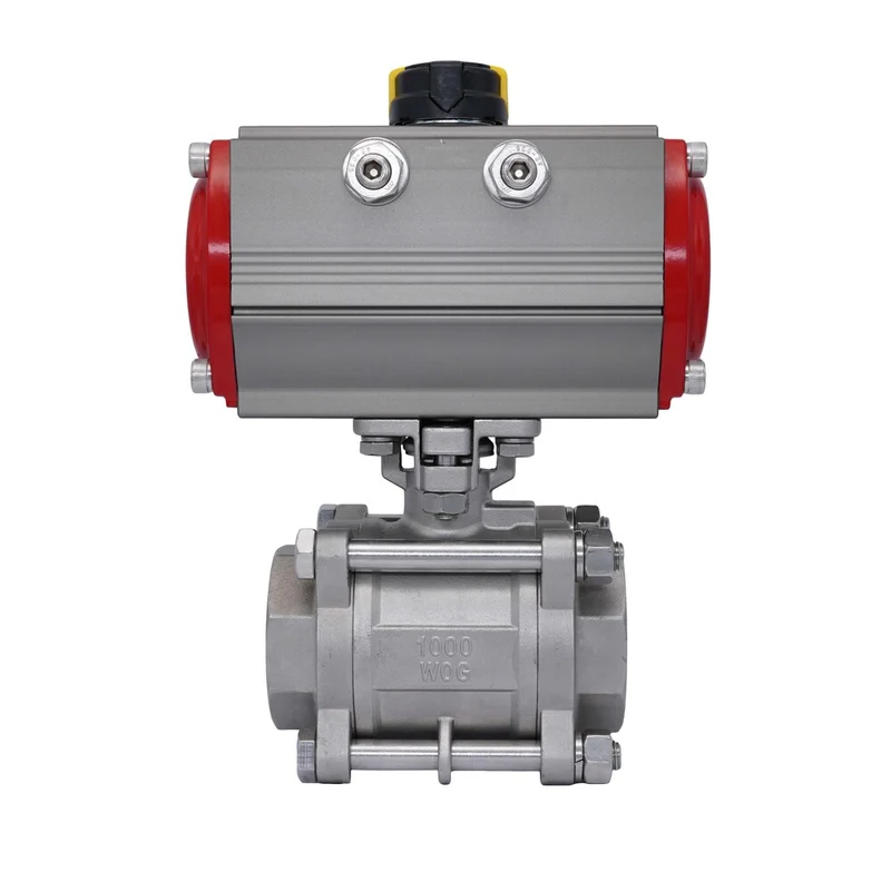Vanne À Bille Pneumatique G2'' Acier Inoxydable Ouverture Par Ressort