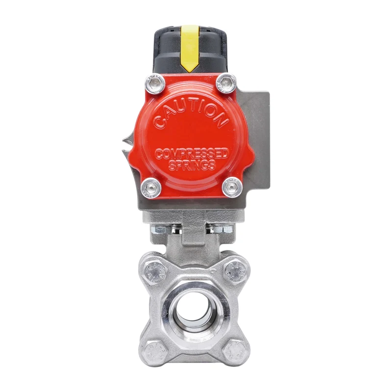 Vanne À Bille Pneumatique G3/4'' Acier Inoxydable Fermeture Par Ressort