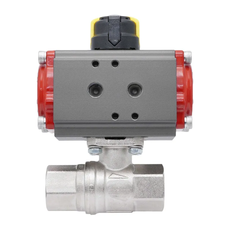 Vanne À Bille Pneumatique G1 1/2'' Laiton Double Effet