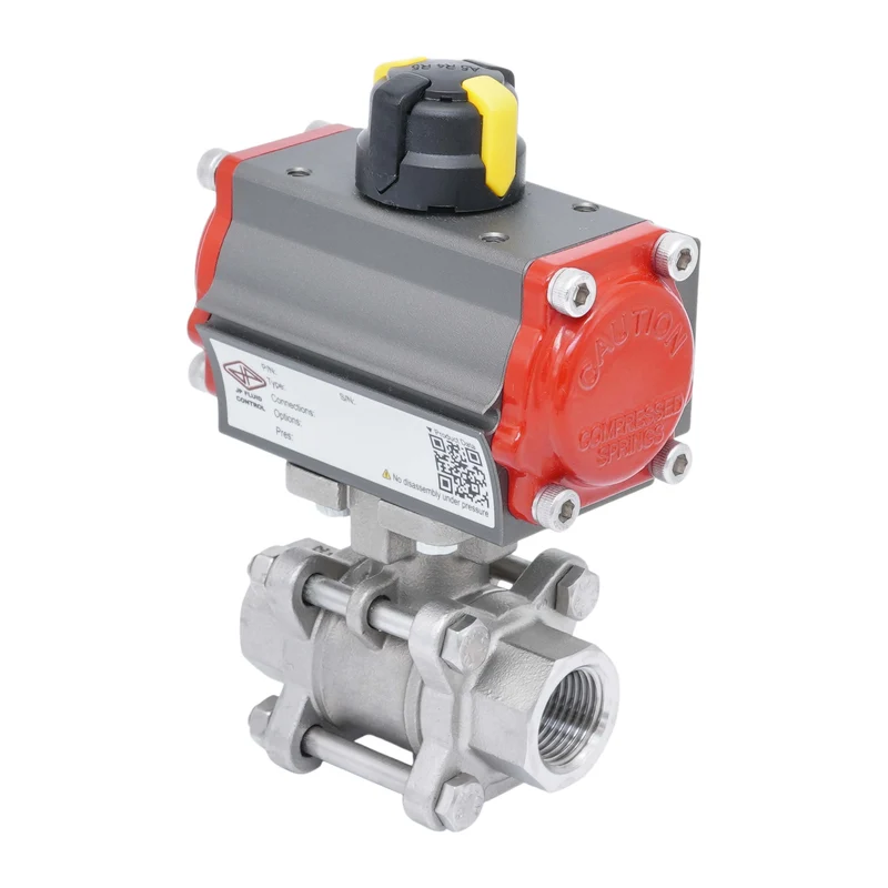 Vanne À Bille Pneumatique G1/2'' Acier Inoxydable Double Effet