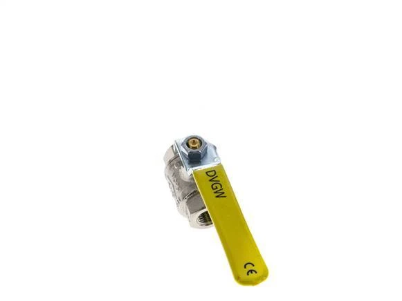 Robinet à Boisseau Sphérique En Laiton à 2 Voies Pour Oxygène Rp 1/4 Pouces PN 63