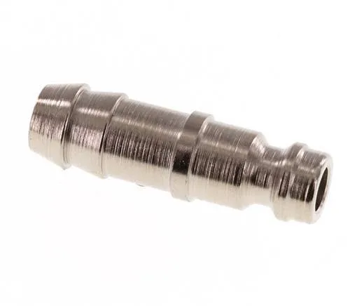 Acier trempé DN 5 Air Coupling Plug 9 mm Hose Pillar [2 Pièces]