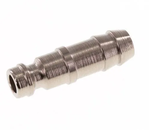 Acier trempé DN 5 Air Coupling Plug 9 mm Hose Pillar [2 Pièces]