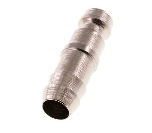 Acier trempé DN 5 Air Coupling Plug 9 mm Hose Pillar [2 Pièces]