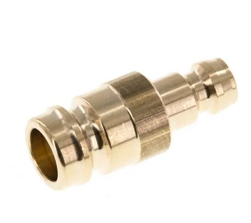 Bouchon de raccord de moule DN 6 en laiton D9 à 13 mm [2 Pièces]