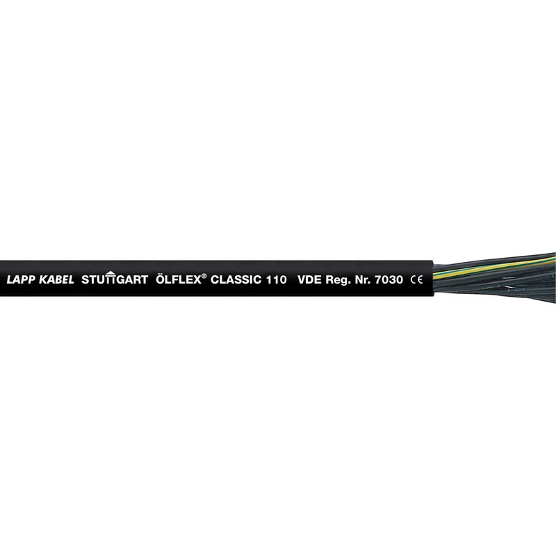 Olflex Classic 110 Câble De Contrôle 5G0.75 Noir - 1119873 [20 Mètres]