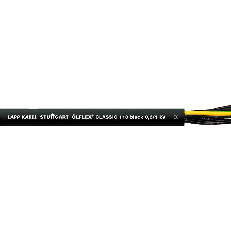 Lapp Olflex Classic 110 Noir 5G2.5 Câble De Contrôle - 1120344 [10 Mètres]