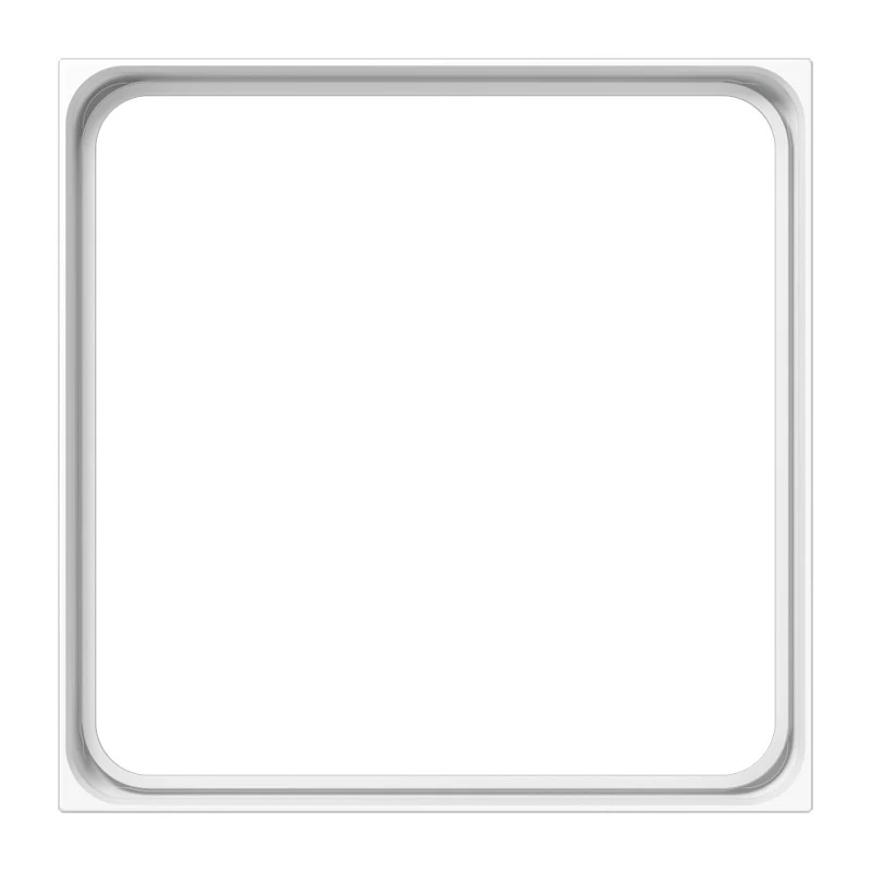 Jung LS990 Blanc Alpin Fixation CD500 - LS981ZWW [2 Pièces]