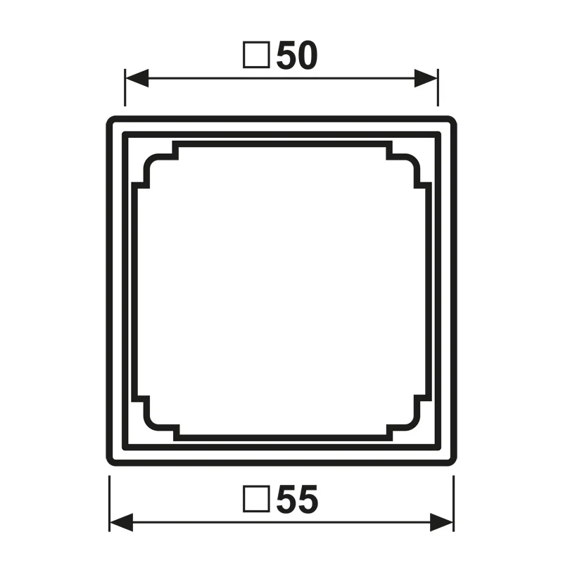 JUNG AS500 Cadre D'Adaptateur RJ45 Blanc Alpin - A590ZAWW [2 Pièces]