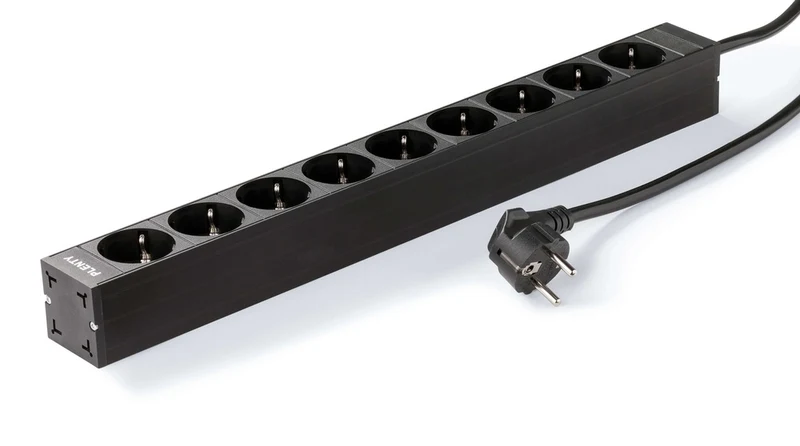 Unité De Distribution D'Énergie 16A 9 Prise Schuko Noir (Prise européenne) - PLA416-9-BL