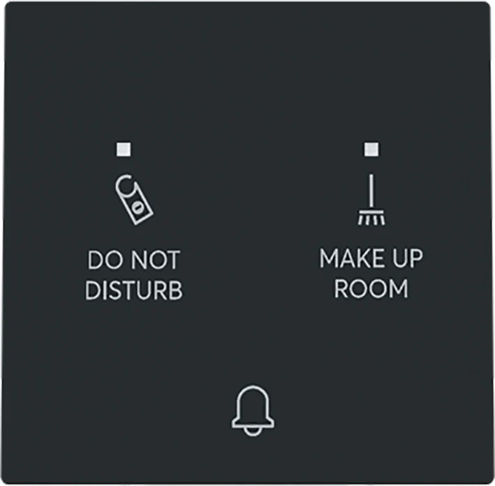 ABB DND MUR LED Bouton Poussoir Interrupteur 24V Noir - 2CKA001751A3404