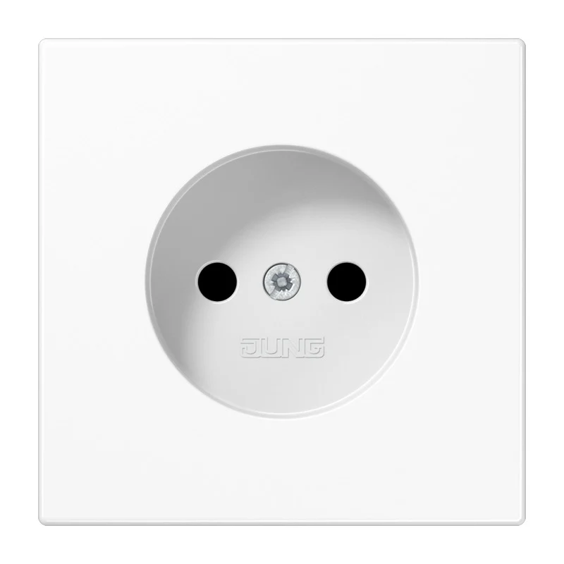 Jung LS990 Blanc Alpin Prise Murale Sans Broche De Terre (Prise européenne) - LS1910NWW