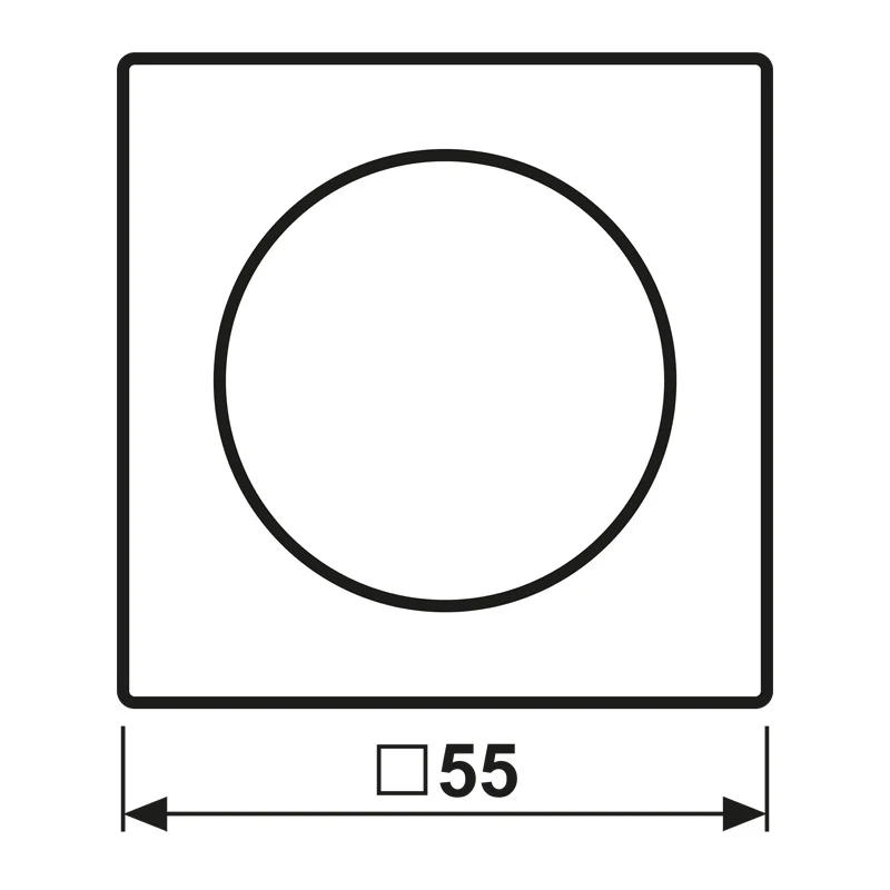 Jung A Série Capot Rotatif Dimmer Noir Mat - A1740BFSWM
