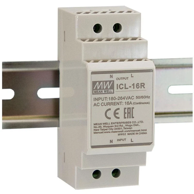 Mean Well ICL-16R Rail DIN Limiteur De Courant D'Inrush - ICL-16R