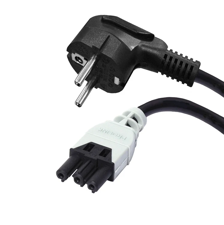 Câble D'alimentation Professionnel Schuko F 3G1.5mm 5M Noir - 1765-50