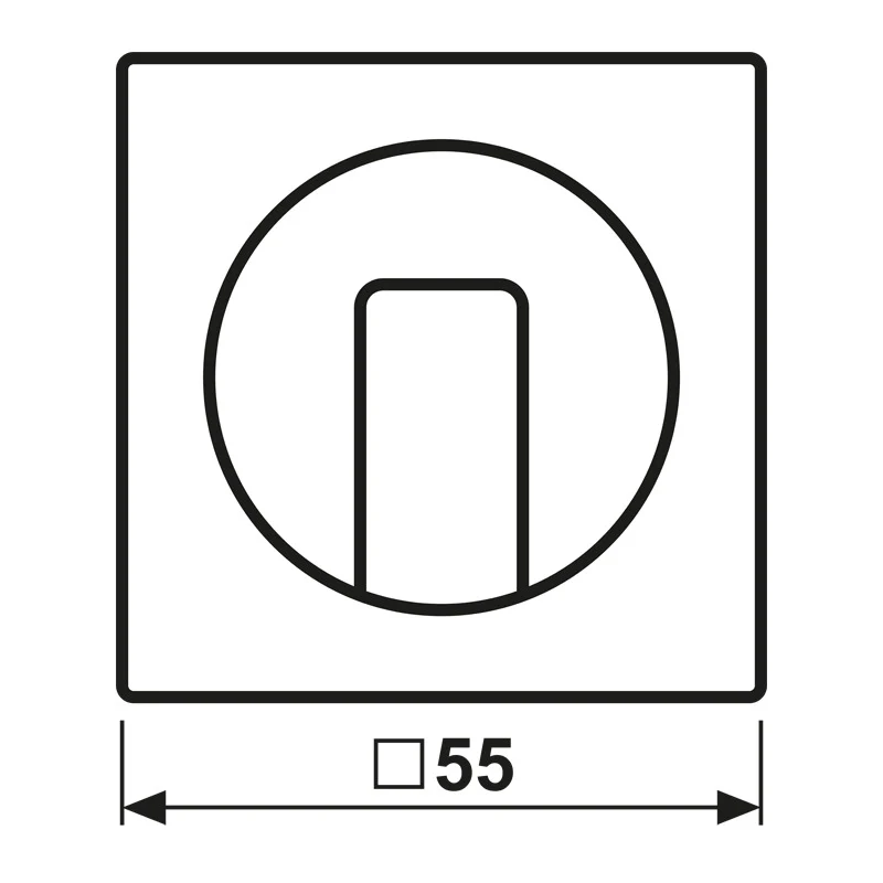 Série A500 Plaque De Capot Rotatif Noir Mat - A1541BFSWM