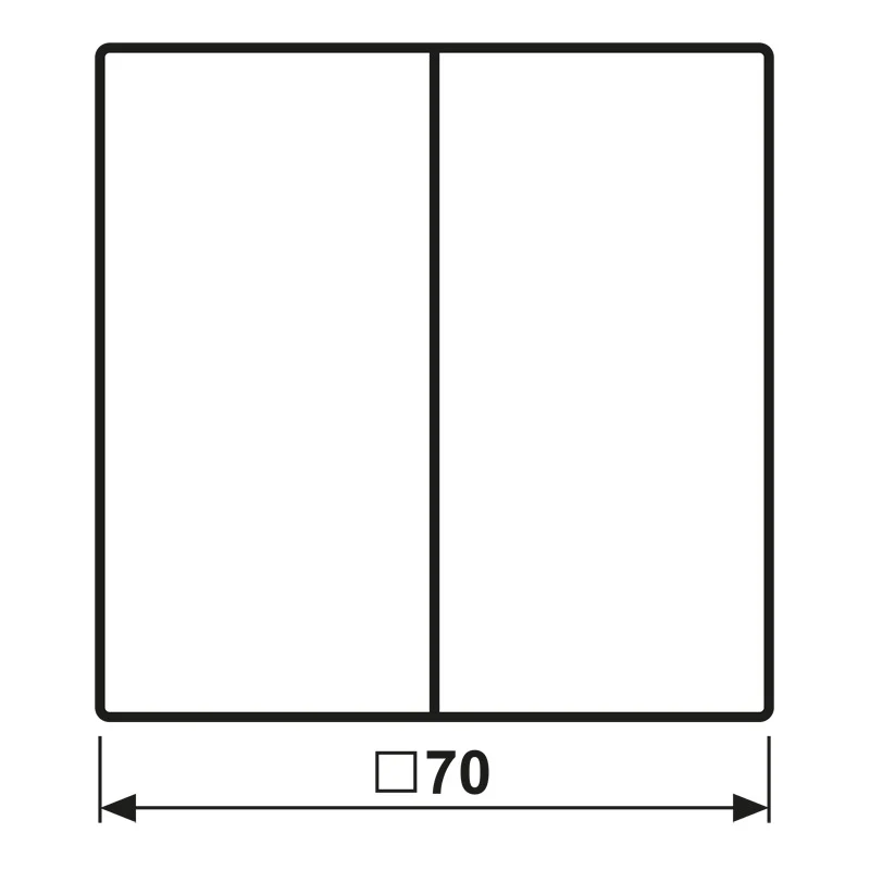 Série KNX Interrupteur À Bascule LS990 Blanc Mat 2 Voies - LS102WWM