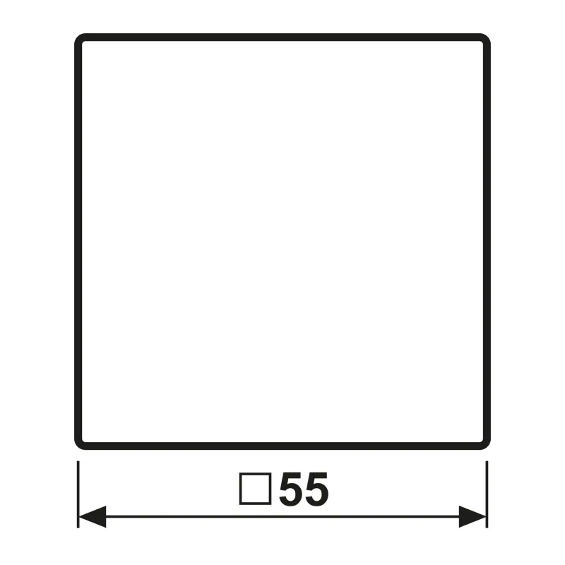 Jung AS500 Plaque De Capot Blanche Avec Couvercle À Charnière - AS1520KLPLWW
