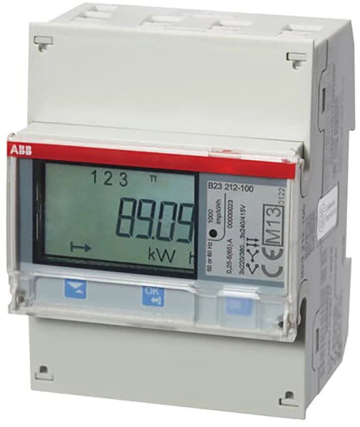 ABB B23 212-10M Compteur D'Énergie Triphasé 65A MID - 2CMA106054R1000
