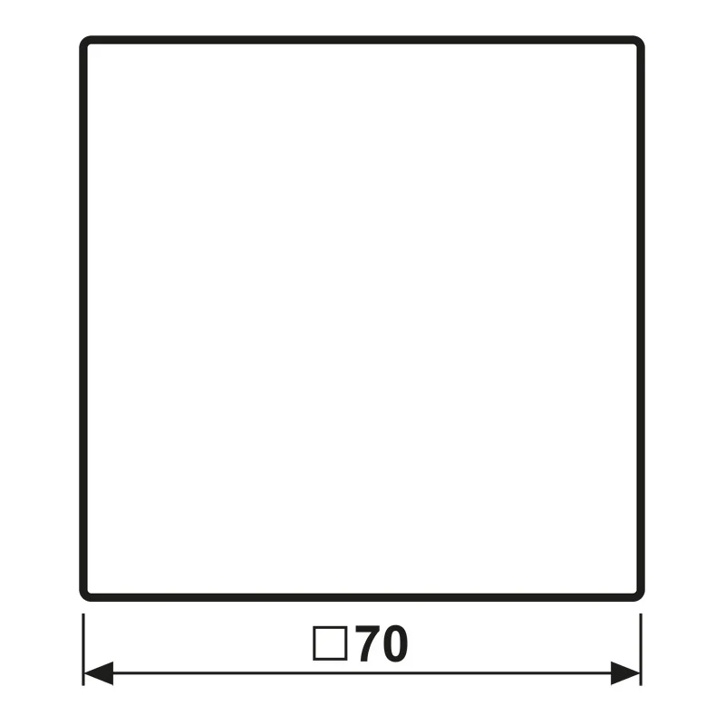 Jung LS1700 Capot De Contrôle Standard Blanc - LS1700
