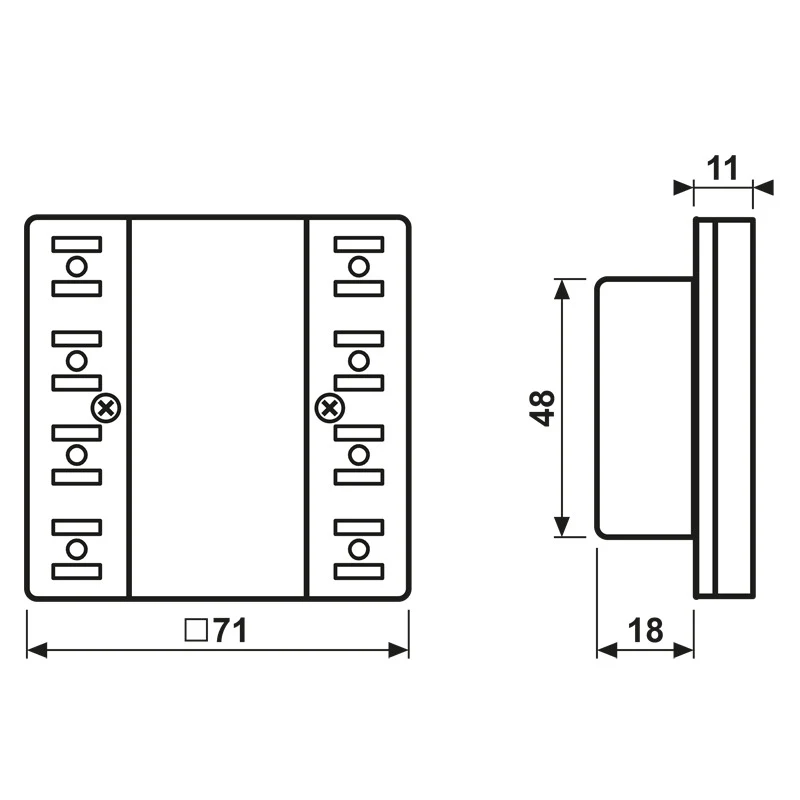 eNet 4 Canaux Module De Transmetteur Mural Série LS - FMLS5004M