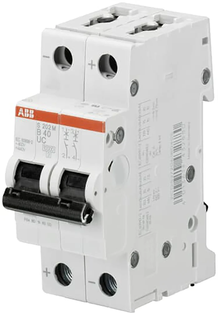 ABB S202M-B10UC Disjoncteur 2 Pôles 10A 400VAC - 2CDS272061R0105