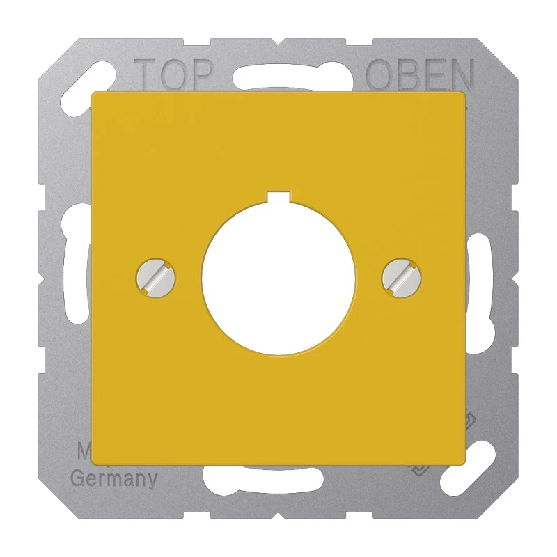 Jung A564GE Plaque De Capot Ronde 22.5mm Jaune - A564GE
