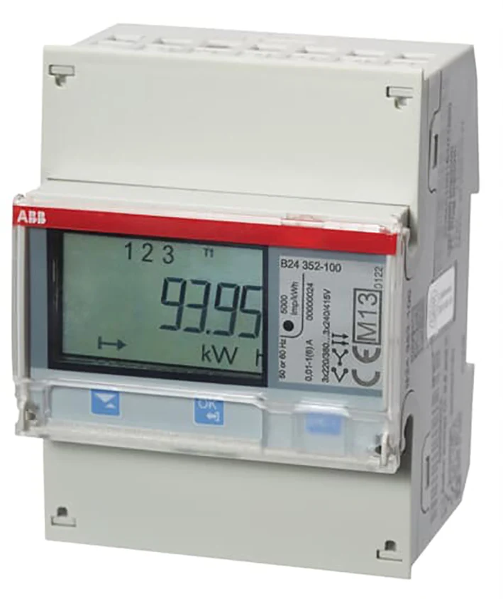 ABB Compteur D'Énergie Indirect À 3 Phases 6A 230/400V AC - 2CMA100183R1000